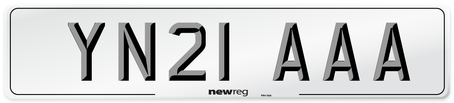 YN21 AAA Number Plate from New Reg